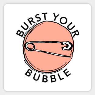 Burst Your Bubble Logo Sticker